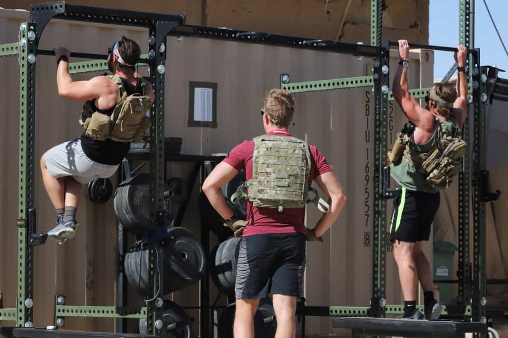 Working out with plate carrier sale